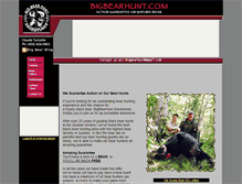 Tablet Screenshot of bigbearhunt.com